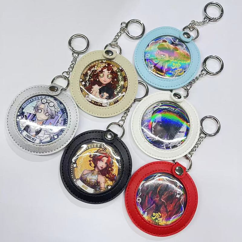 Two-Dimensional Peripheral Badges Pu Double-Sided Round 58M65M75M80Mm Badge Cosmetics Bag