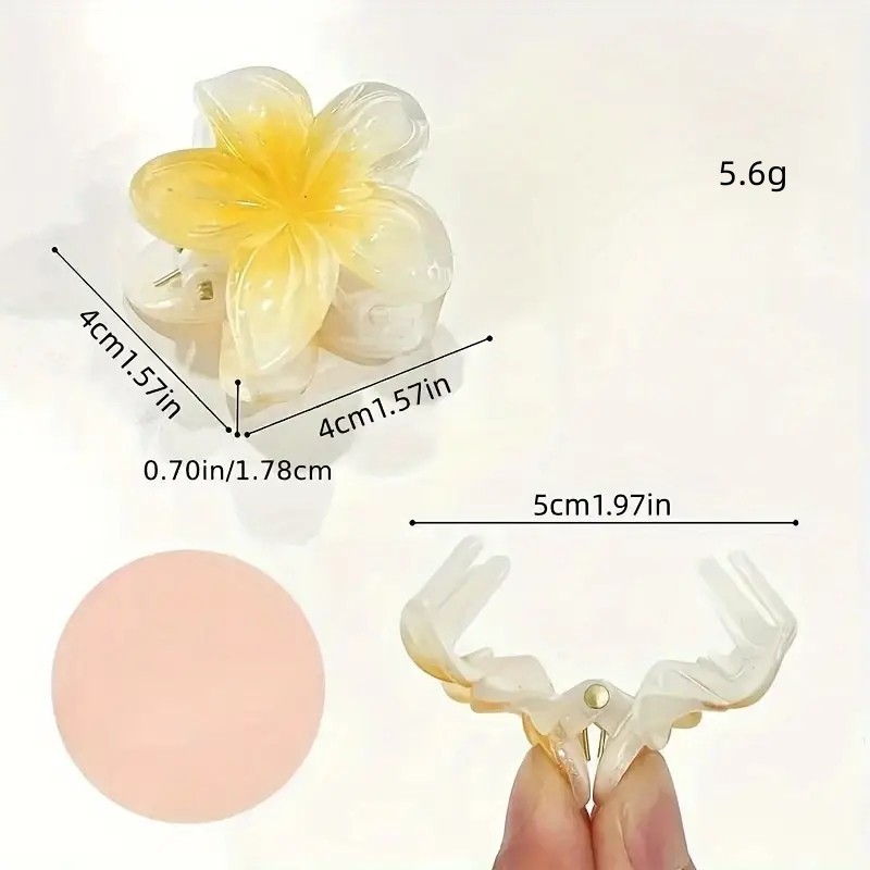 Women's Sweet Simple Style Flower Plastic Hair Clip display picture 3