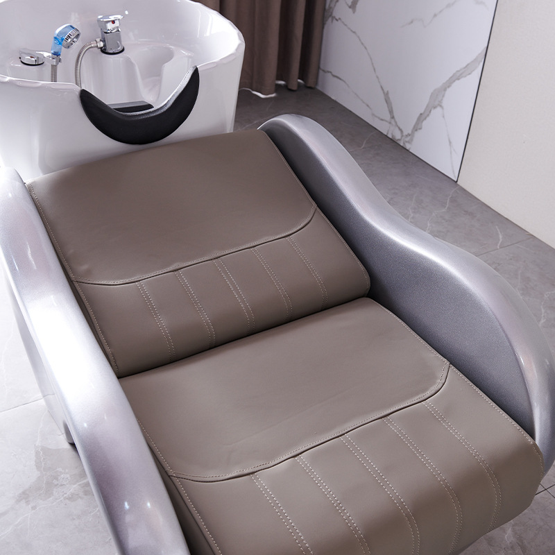 Internet celebridad tienda de moda media-mentira lavabo de cerámica cama de champú peluquería especial de gama alta salón de masaje cama de descarga