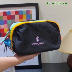 新しいドーパミンステッチレインボーコントラストカラーアルパカクラッチバッグトイレタリーバッグ旅行収納化粧品バッグバッグ