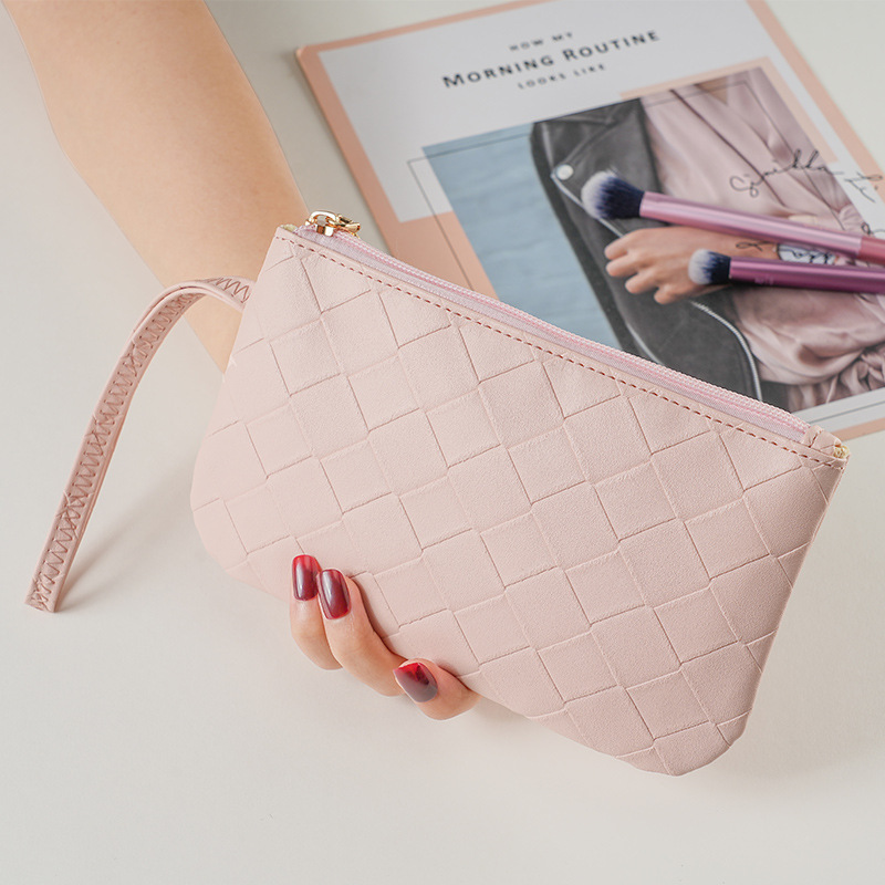 2025 nueva venta caliente estampado bolso de mujer larga delgada multifuncional bolso de mano bolsa de maquillaje con cremallera image 2