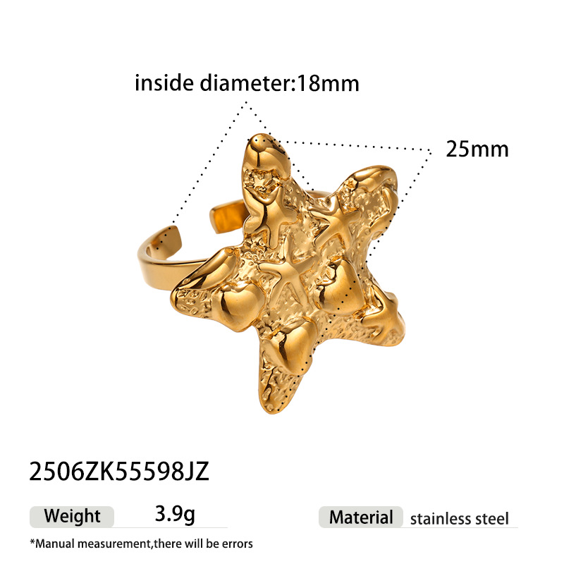 Tina Europa y los Estados Unidos moda transfronteriza clásica diseño de forma de lava pendientes de estrellas lujosas joyas de alta calidad al por mayor mujeres image 8