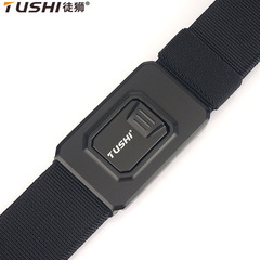 New quick-release tactical aluminum alloy hook nylon elastic webbing belt for workwear outdoor training wholesale