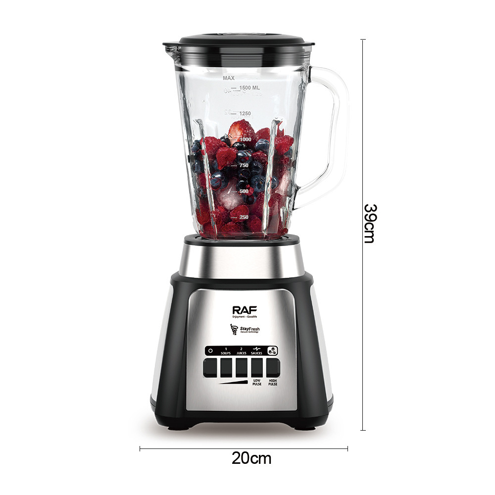 Máquina de batido 1.5l máquina de romper paredes batidora eléctrica de leche de soja batidora de café molino de jugo doméstico picadora de carne