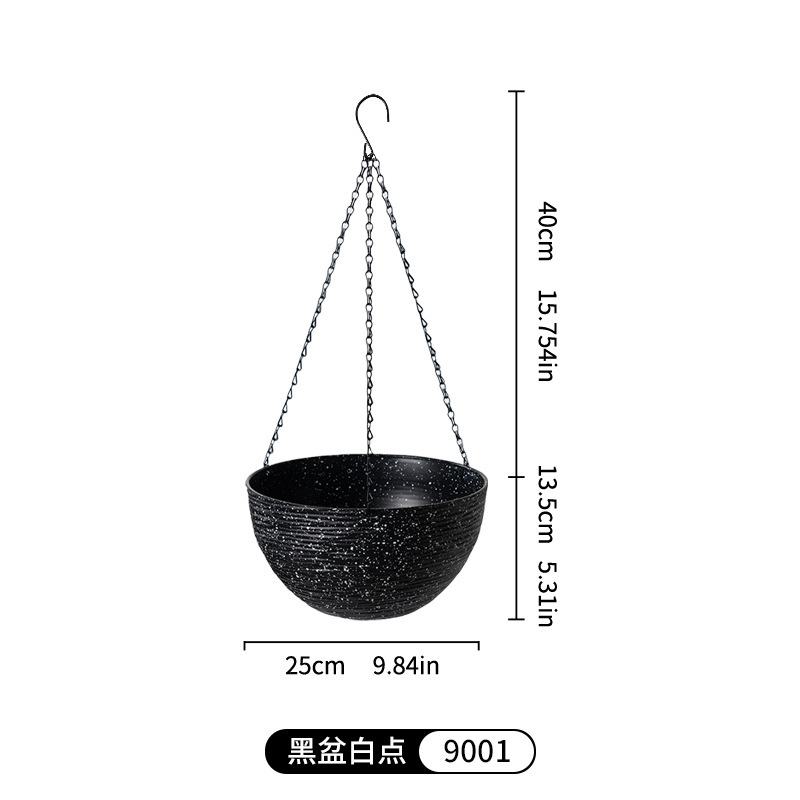 吊り下げ蘭植木鉢、吊り下げ高品質樹脂ハンギングバスケット、怠け者吸水壁掛けポトスアイビー吊り下げボール、厚みのある|undefined