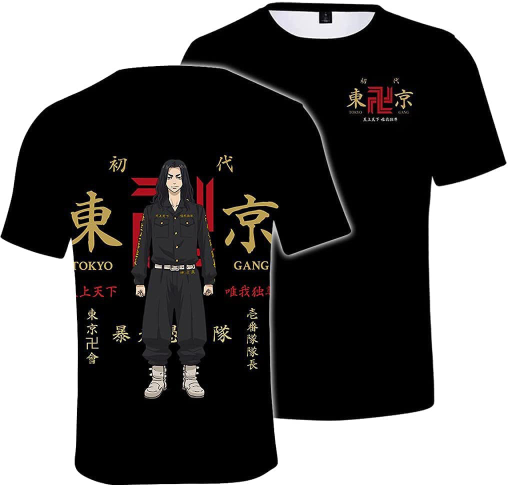 TT862东京复仇者二次元卡通童装T恤 夏季动漫帅气短袖亲子装上衣