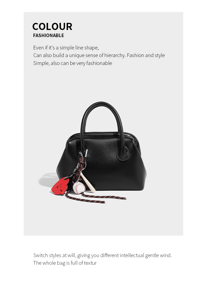 Autunno Inverno Nuovo Guscio Portatile con Alta Bellezza, Amore Baseball, Ciondolo Personalizzato e Nicchia Una Spalla Diagonale_voghion.com