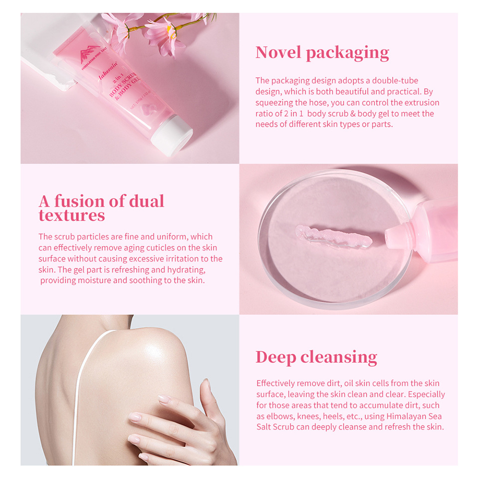 Lakerain Body Scrub 2-in-1 Gentle Cleansing Body Scrub Item Picture