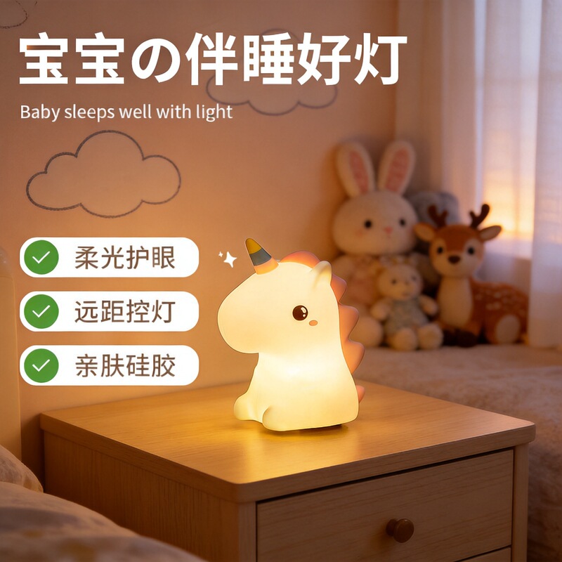 Unicorn Clap Light Internet Celebrant Explosions Cartoon Silicone Night Light Sleeping Night Feeding Advanced Sense Atmosphere Lamp Table Lamp Unicorn Clap Light Internet Celebrant Explosions Cartoon Silicone Night Light Sleeping Night Feeding Advanced Sense Atmosphere Lamp Table Lamp