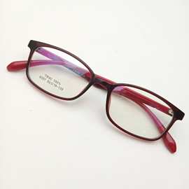 复古文艺超轻TR90眼镜框男近视眼镜架女酒红方形小框多色可选50