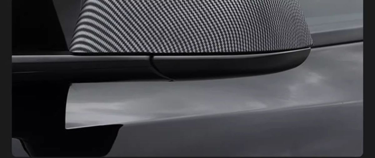 Suitable for 24 Tesla Model3 Modified Parts Rearview Mirror Cover Reflector Protection Reversing Mirror Cover Decoration