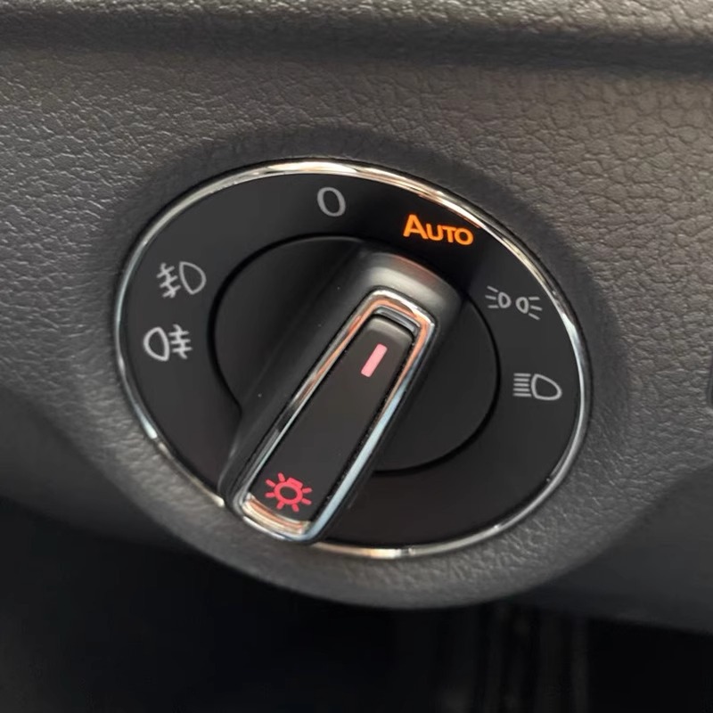 Suitable for Volkswagen Magotan Sagitar Golf POLO Lavida automatic headlight switch decorative ring interior modification