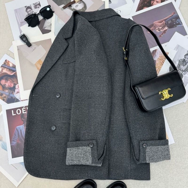 Костюм (Suit), демисезонная куртка с пухом, бархатная подкладка, для подростков, увеличенная толщина, пух-пух 다운