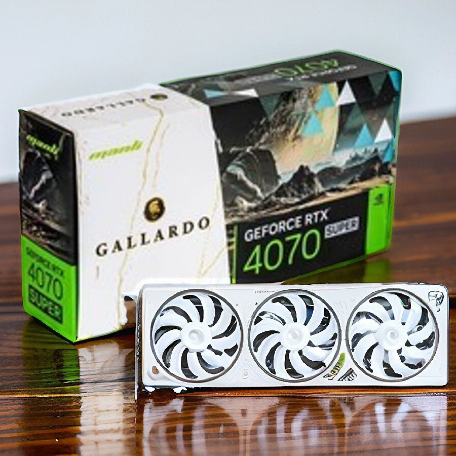Видеокарта Wanli GeForce RTX® 4070TI Super 16GB GDDR6 256 бит три вентилятора белая
