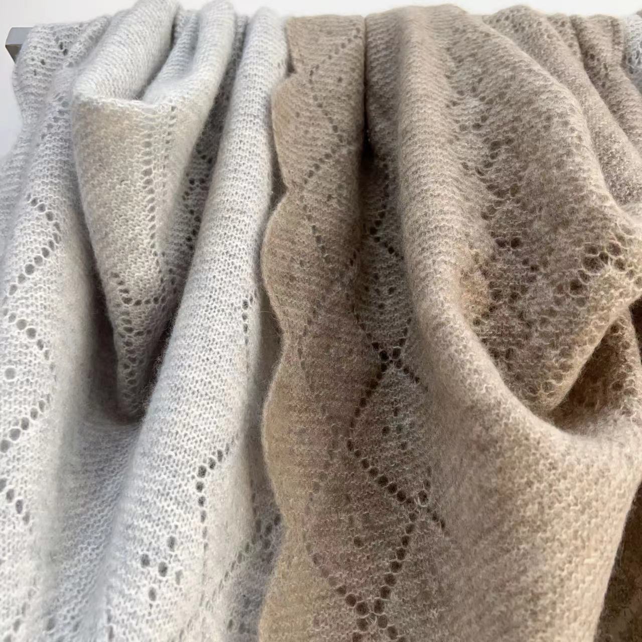 Dreieckstuch Aus Weichem Kaschmir Für Damen Gestrickt_voghion.com