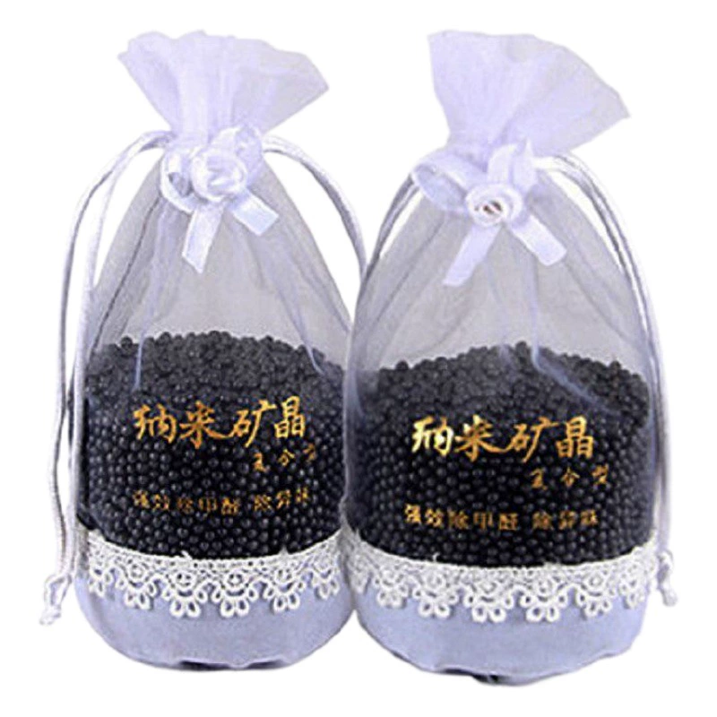 Бамбуковый угольный мешок для автомобиля новый автомобиль в дополнение к формальдегиду в дополнение к запаху автомобильный карбоновый мешок нано-минеральный кристалл дезодорации автомобиля с активированным углем