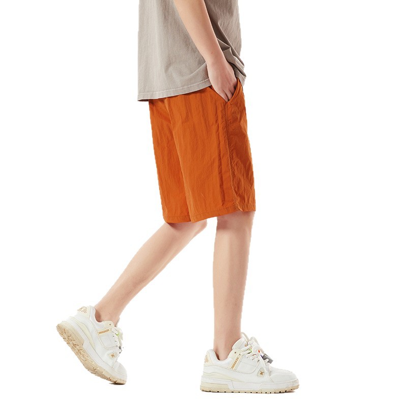 Men's Summer Casual Loose Sports Shorts Solid Colour Breathable_voghion.com