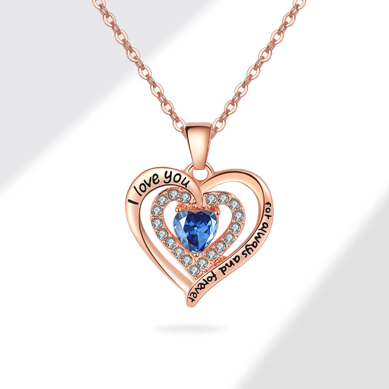 8g Weight Copper Pendant Material Zircon Inlay Material Pendant Necklace Classification Copper Chain Material 1 Piece Quantity Casual, Holiday, Daily Occasion Copper Material Letter, Heart Shape Pattern Women's Gender Plating Design Elegant, Lady Style Copper Plating Letter Heart Shape Zircon Pendant Necklace 11