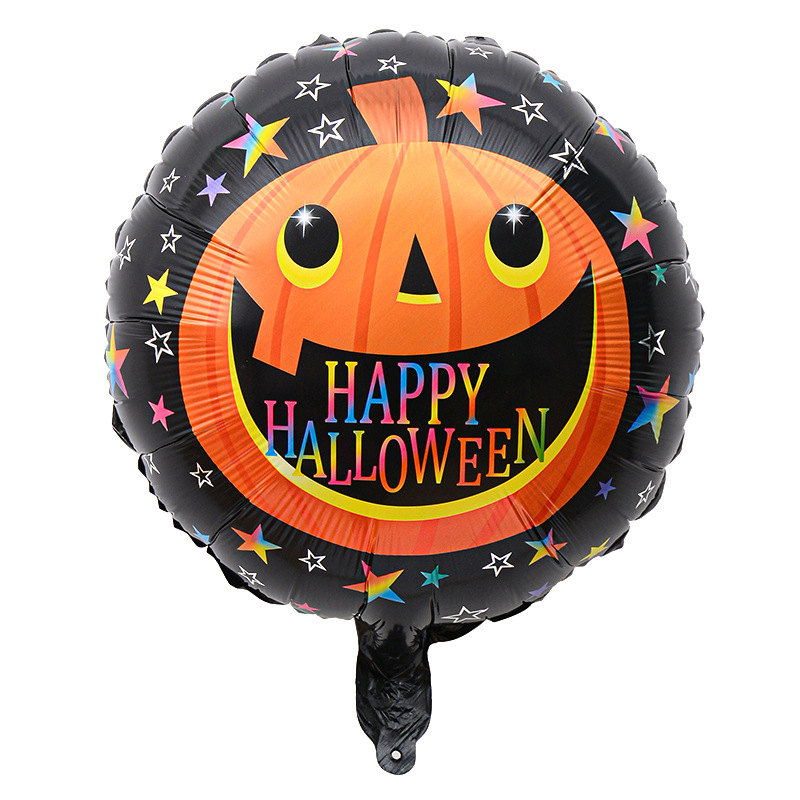 Comercio exterior 18 pulgadas Halloween película de aluminio globo festival fantasma calabaza calavera fantasma tema fiesta arreglo globo al por mayor