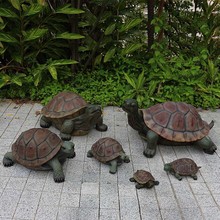 仿真乌龟雕塑池塘水池户外庭院装饰花园摆件动物模型仿真动物模型
