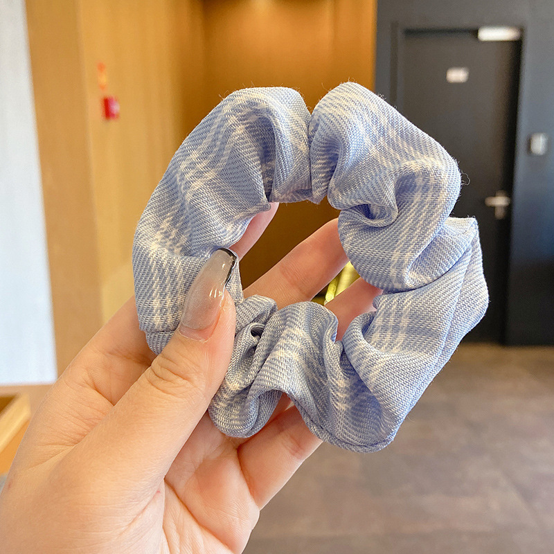 Anillo de cabello de intestino grande coreano para mujeres de alto nivel toallas cuadradas cuerdas de cabello de alta elasticidad y elásticas duraderas flojas flojas