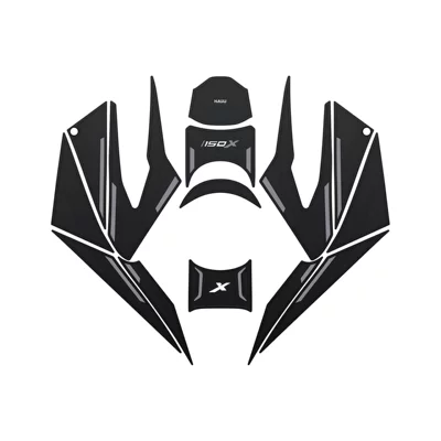for 26 Models of: Motorcycle pedals - gray-fuel-tank-sticker