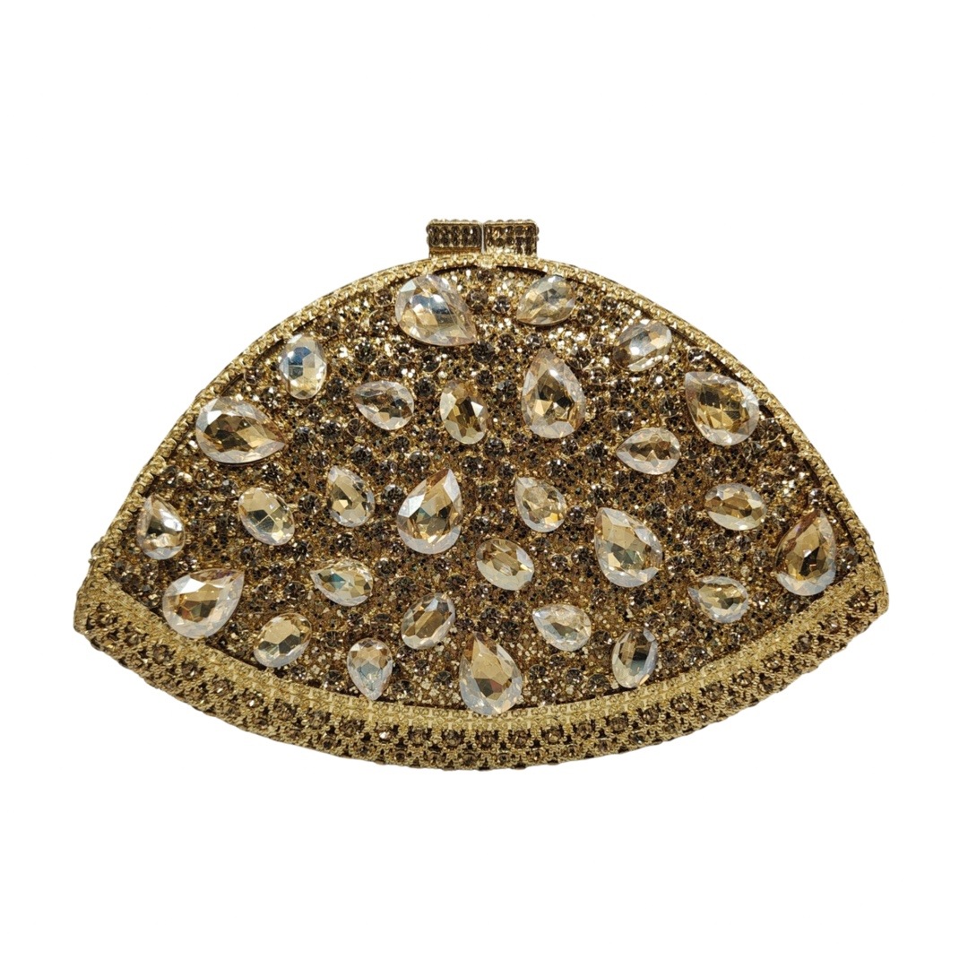Nuevo metal hueco transfronterizo con diamantes bolsas de cena bolsas de diamantes bolsas de mano de mujeres bolsas de piedra de Rin