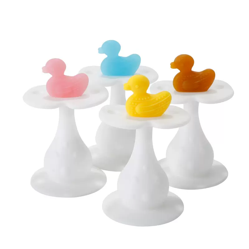 手抓球鸭子摇铃牙胶宝宝咬咬牙胶可水煮手硅胶宝宝玩具0到1岁