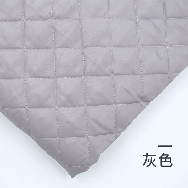 Gray Gray corded quilted cotton