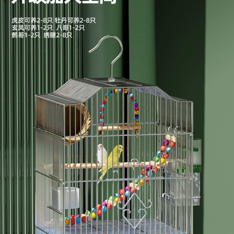 Клетка для птиц, клетка для попугая, клетка для канареек, дом для мелких птиц, большой размер, пион, сорока, корелла, роскошная вилла, бесплатная доставка.