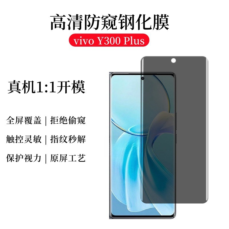 Aplicable a vivo Y300 Plus película de alta definición de aluminio galvanizado serigrafía dos películas protectoras de pantalla de teléfonos móviles image 2