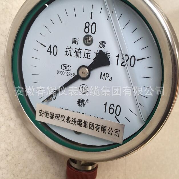耐震抗硫压力表0~160MPA