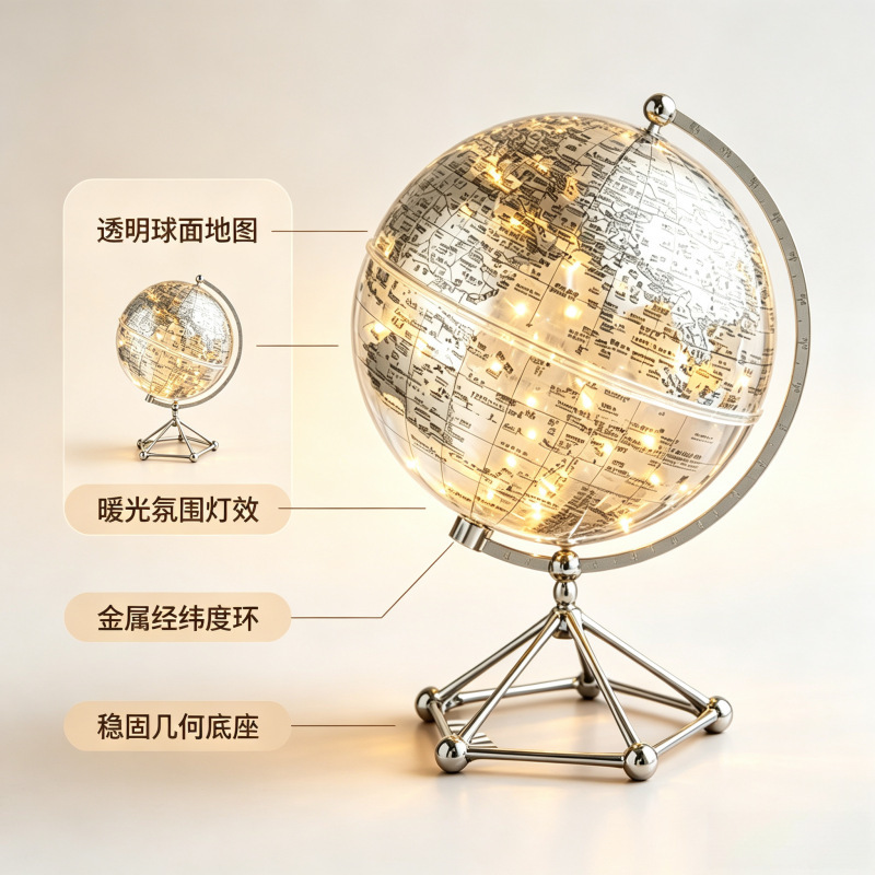 Golden Globe Factory Earth HD Globe 20cm Student Teaching Globe Wholesale Ornaments
