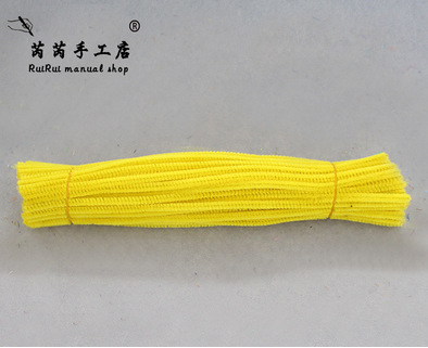 Colorido Raíz de lana Twist stick tira de lana accesorios de arcilla jardín de infantes DIY material hecho a mano limpiador de tuberías