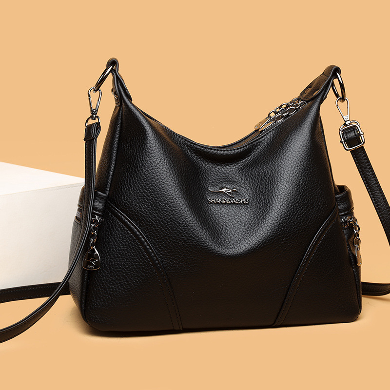 Cross-Border Casual Handbag 2026 New Fashion Versatile Single Shoulder Crossbody Women's Bag Large Capacity Underarm Mom Bag