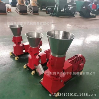 家用鸡鸭猪牛羊玉米秸秆制粒机柴油机款饲料颗粒机小型草料造粒机
