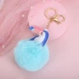 日系可爱pu皮毛绒钥匙扣