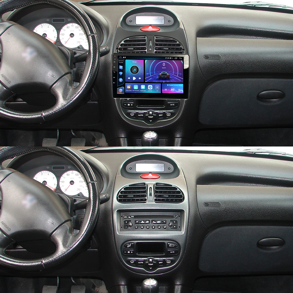 Aplicable a 01 ~ 16 Peugeot 206 Android Navigation Vehicle All-In - One Fan Yitong cuatro núcleos / ocho núcleos