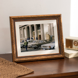 European Photo Frame 6inch Photo Frame Wall Hanging European and American Wedding Photo Retro Photo Frame Table High-End Palace Style Cross-Border