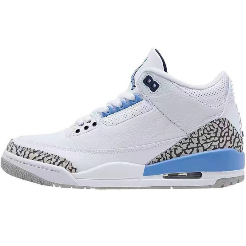 Zapatillas deportivas Jordan AJ3 estilo “cemento blanco”, antideslizantes
