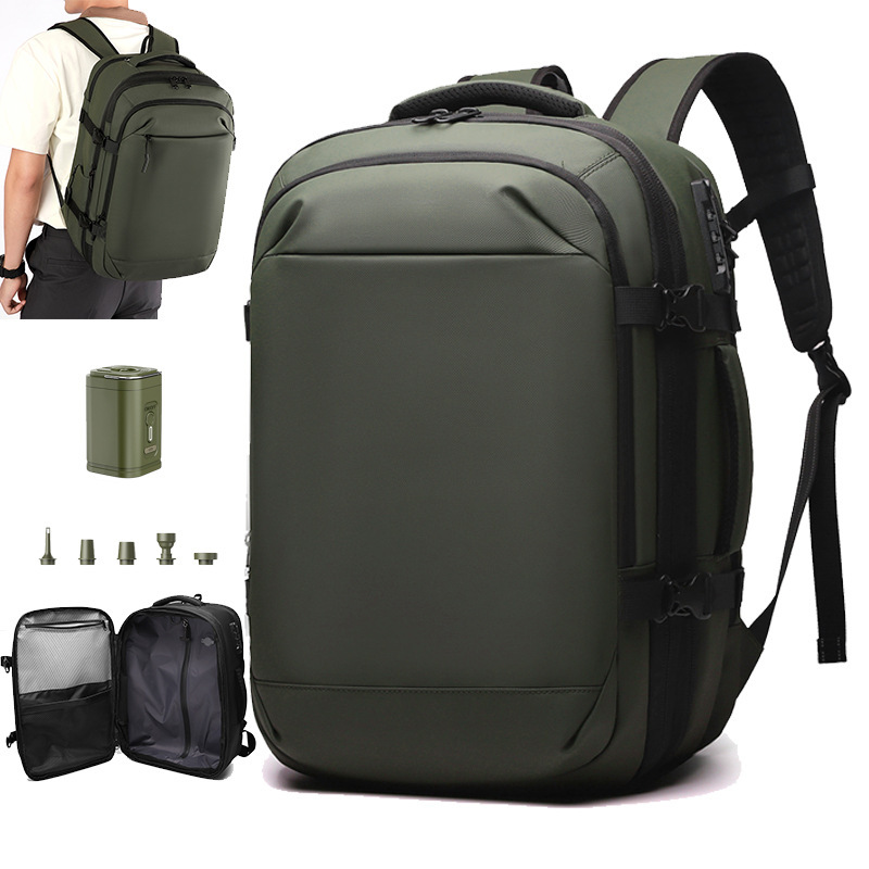 Men's Backpack New Electric Air Bag Bag One-Click Vacuum Compression Backpack Large Capacity School Bag Atmospheric Travel Bag Men's Backpack New Electric Air Bag Bag One-Click Vacuum Compression Backpack Large Capacity School Bag Atmospheric Travel Bag