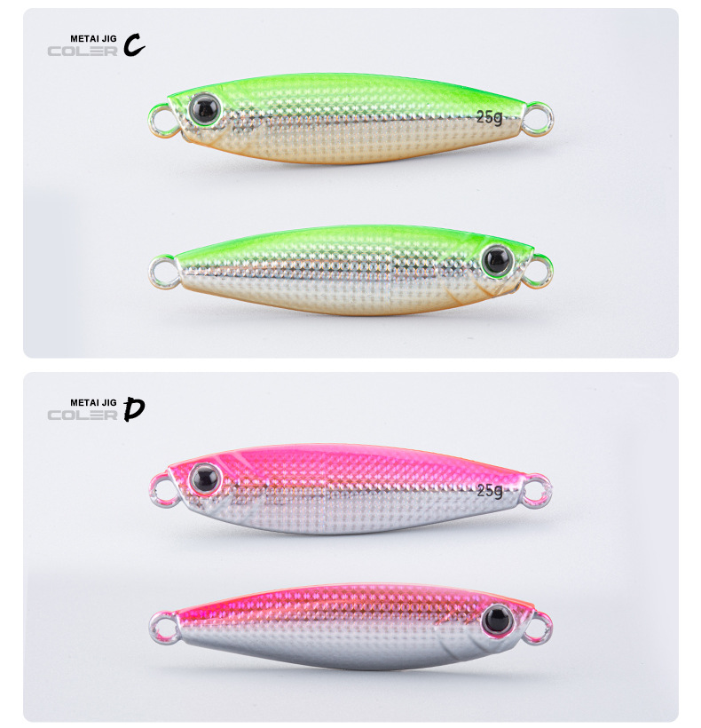 Sinking Jigging Spoon Lures Deep Diving Jigging Spoon Baits Fresh Water Bass Swimbait Tackle Gear