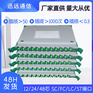Integrated Fiber Optic Fusion Tray 12-Core Scfc Fiber Optic Fusion Module Flange Plate Ribbon Bundle Fiber Optic Fusion Tray Distribution Frame Terminal Tray