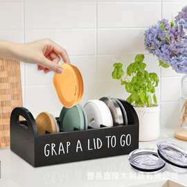 木质收纳盒化妆品整理盒珠宝饰品首饰盒香水面膜杂物盒杯盖储物盒
