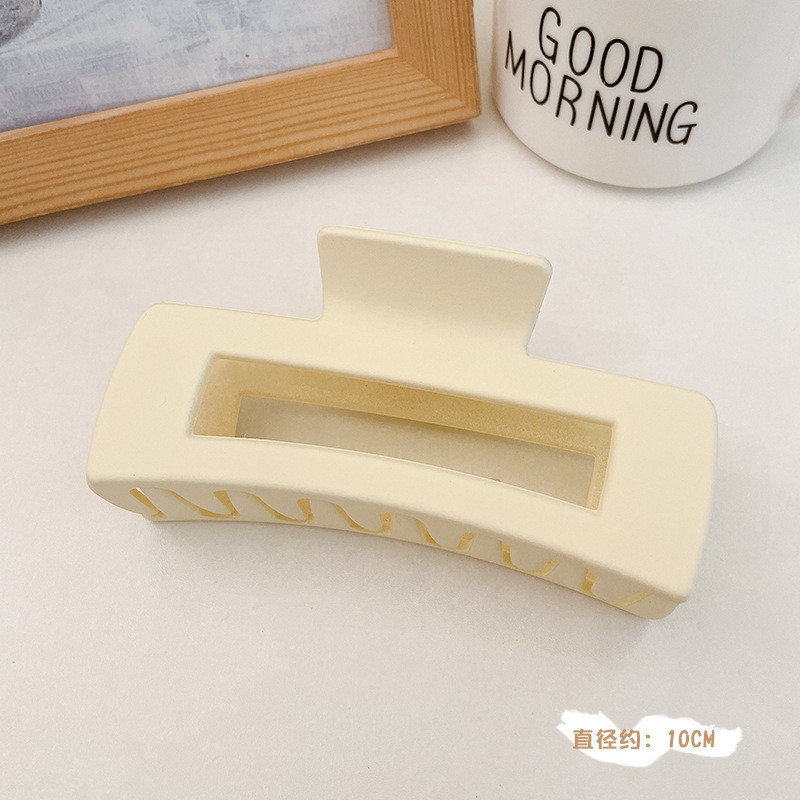 Leche marrón grande clip hembra red rojo invierno felpa horquilla trasera cabeza clip horquilla tocado tiburón clip al por mayor