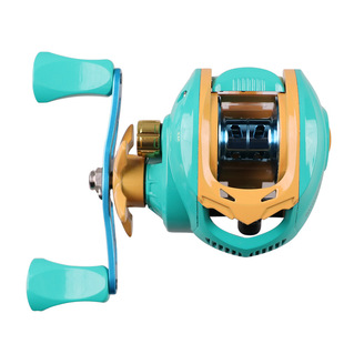 Macaron black Luya fishing reel raft fishing long shot anti-explosion line magnetic brake fishing reel water drop wheel all metal