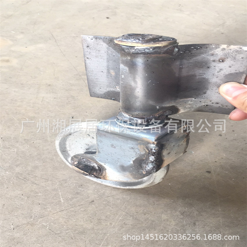 360升铁垃圾桶万向轮铁轮子360L环卫桶轮子户外垃圾箱轮支架配件