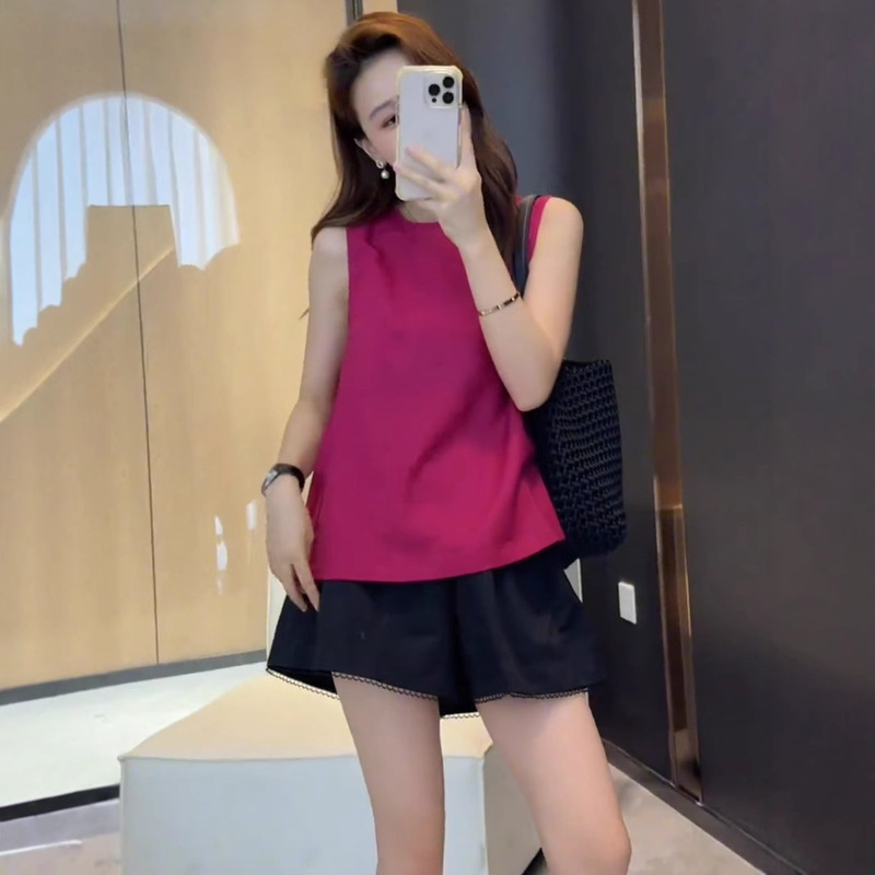 Fashion Sleeveless Shirt for Women, New Summer Design Top, Trendy and Unique Style with Hollow Back Shirt