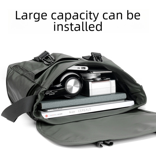 Men's Bag Nylon Lined Waterproof Crossbody Bag 5102 Mail Bag Student Backpack