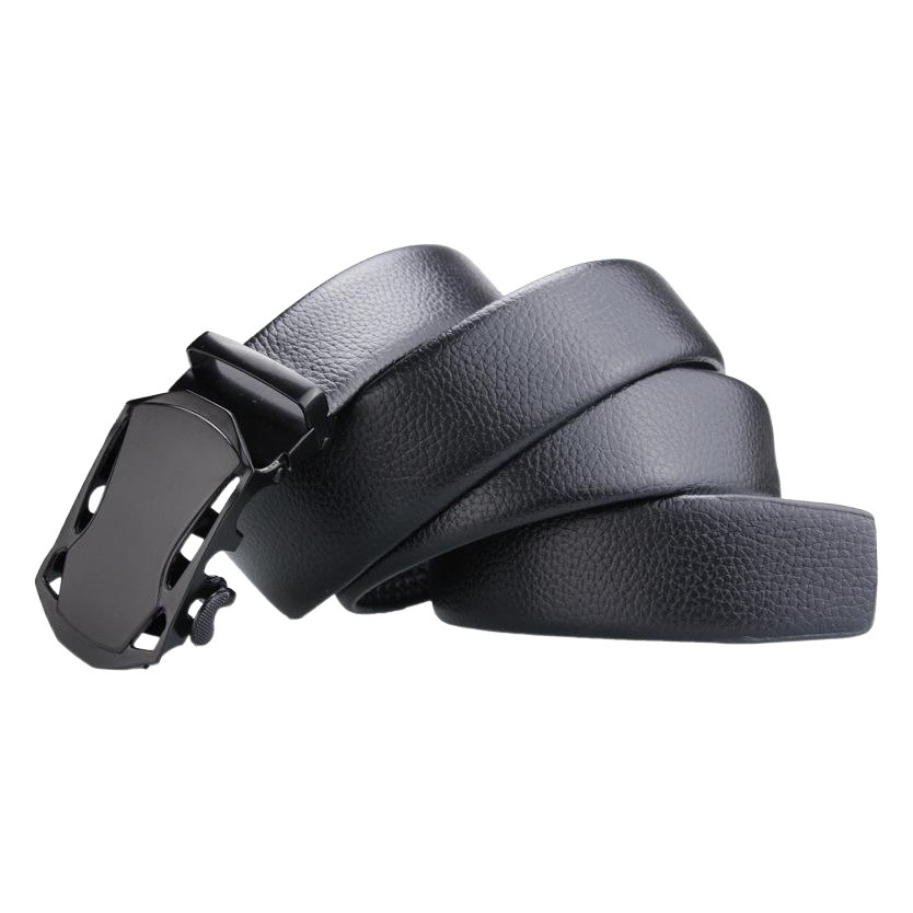 Un gran número de en stock caliente negro deportivo coche automático hebilla de cinturón de los hombres cinturón de borde titular tiktok entrega de una sola pieza